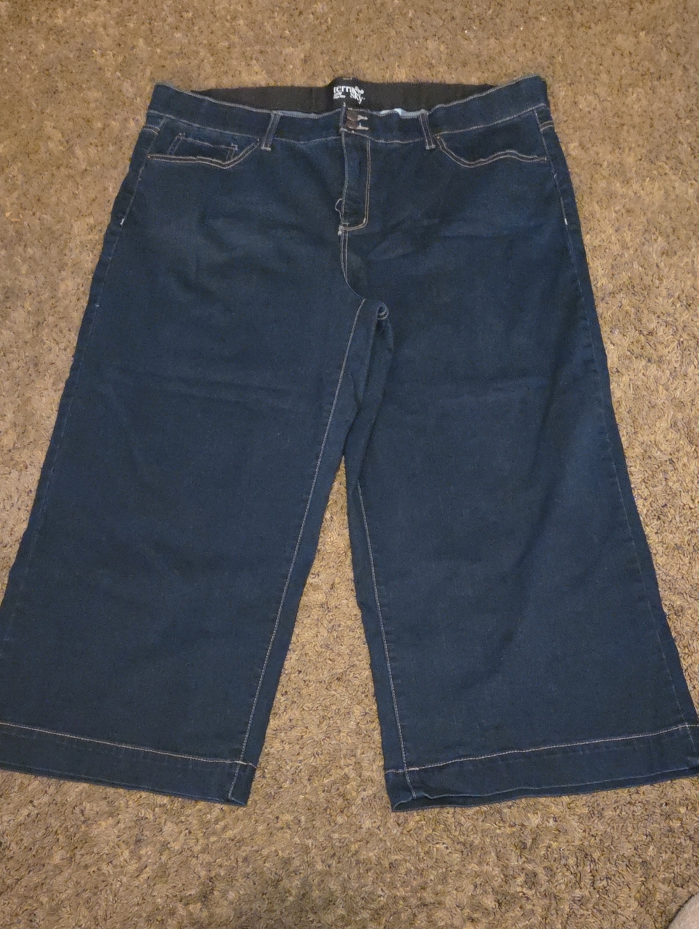 Terra & Sky Dark Blue Wide-Leg Jeans